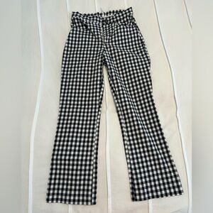 Free People Gingham Crop Pants